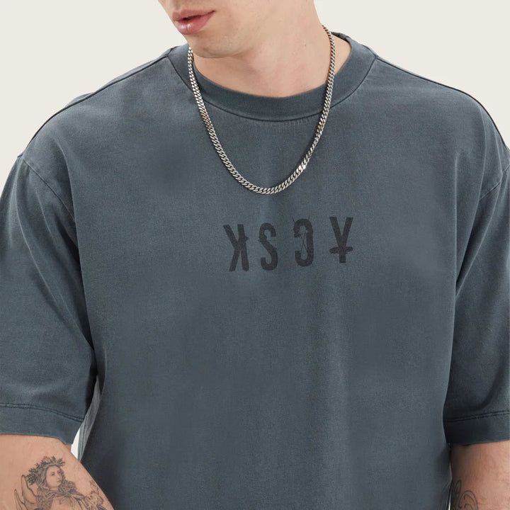 Kiss Chacey West Oversized Tee - Pigment Turbulence