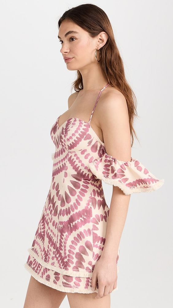 The Wolf Gang Estia Denim Mini Dress- Mandala