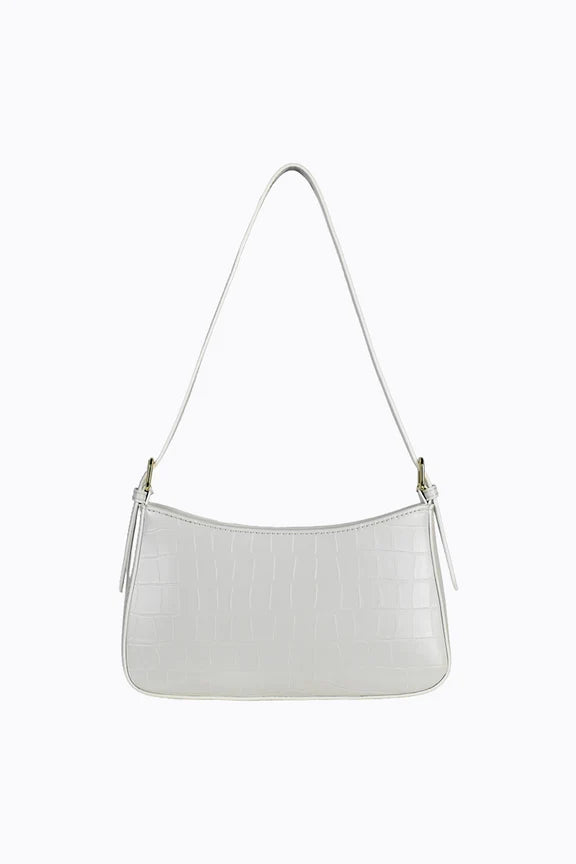 Peta + Jain Lilu Shoulder Bag - White Croc/Gold