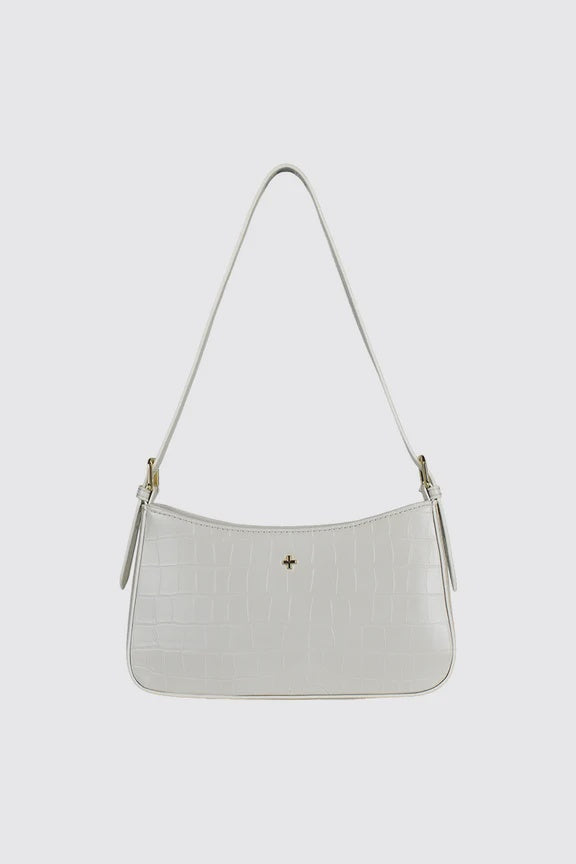 Peta + Jain Lilu Shoulder Bag - White Croc/Gold