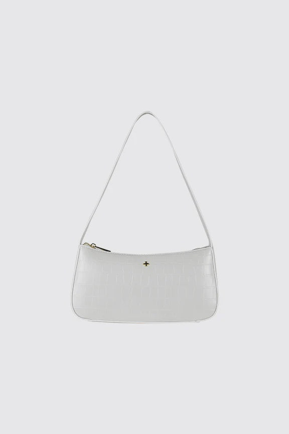 Peta + Jain Peltz Seamless Shoulder Bag - White Croc Gold