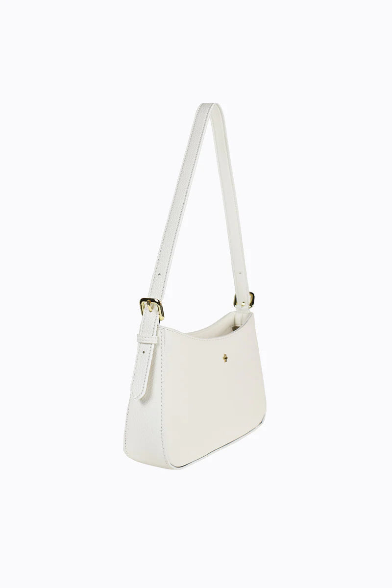 Peta + Jain Lilu Shoulder Bag-White Pebble/Gold