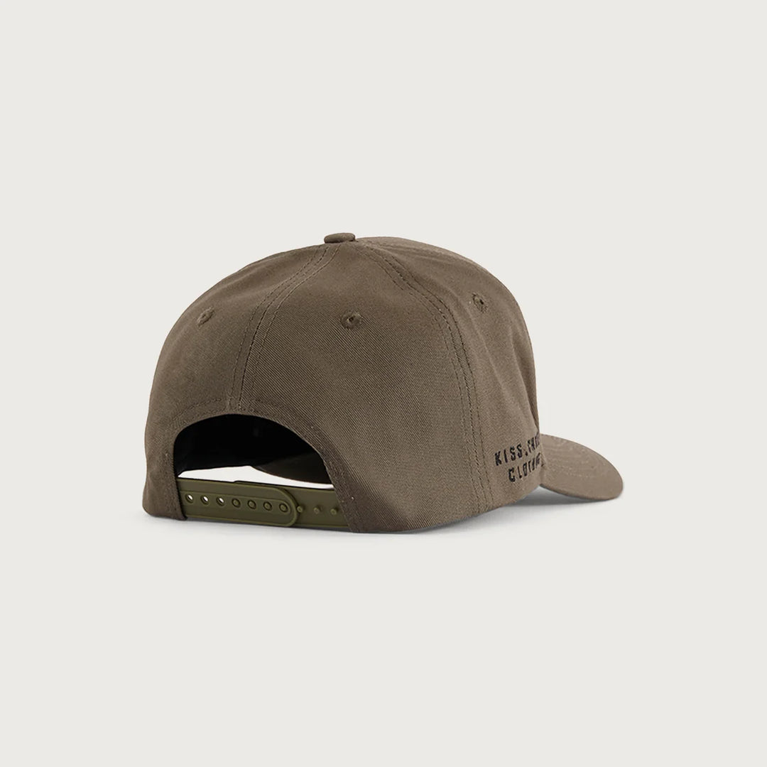 Kiss Chacey Wigstone 5 Panel Peak Cap- Charcoal