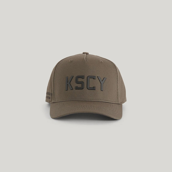 Kiss Chacey Wigstone 5 Panel Peak Cap- Charcoal