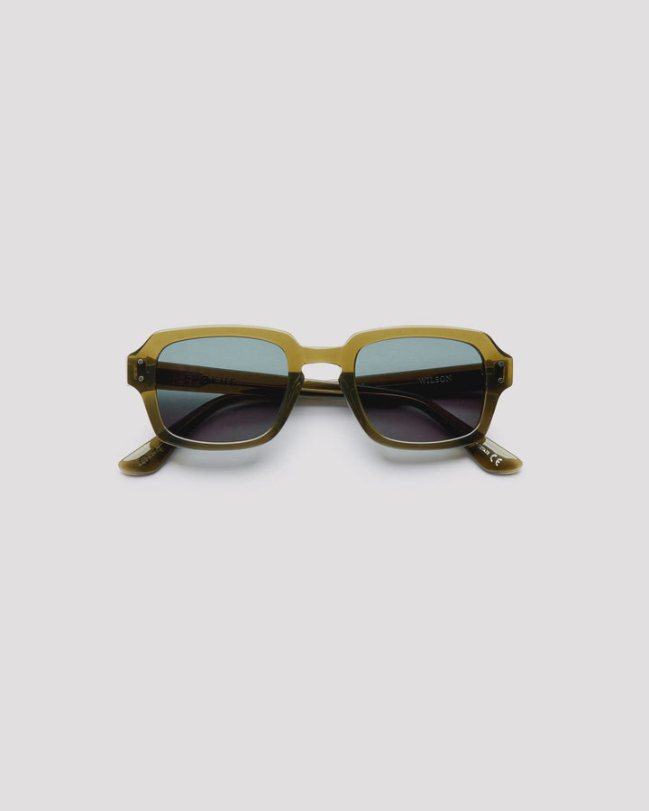 Epøkhe Wilson Sunglasses - Army Green Polished/Green