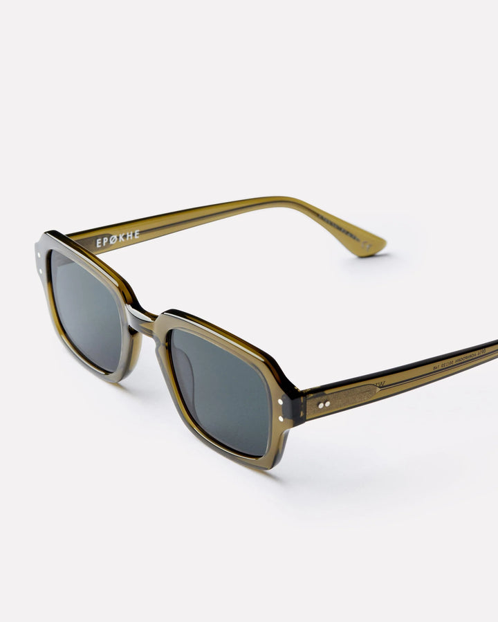 Epøkhe Wilson Sunglasses - Army Green Polished/Green