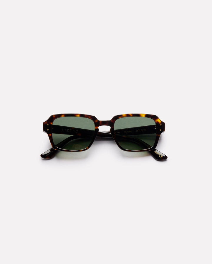 Epokhe Wilson Sunglasses- Tortoise Polished/Green Polished