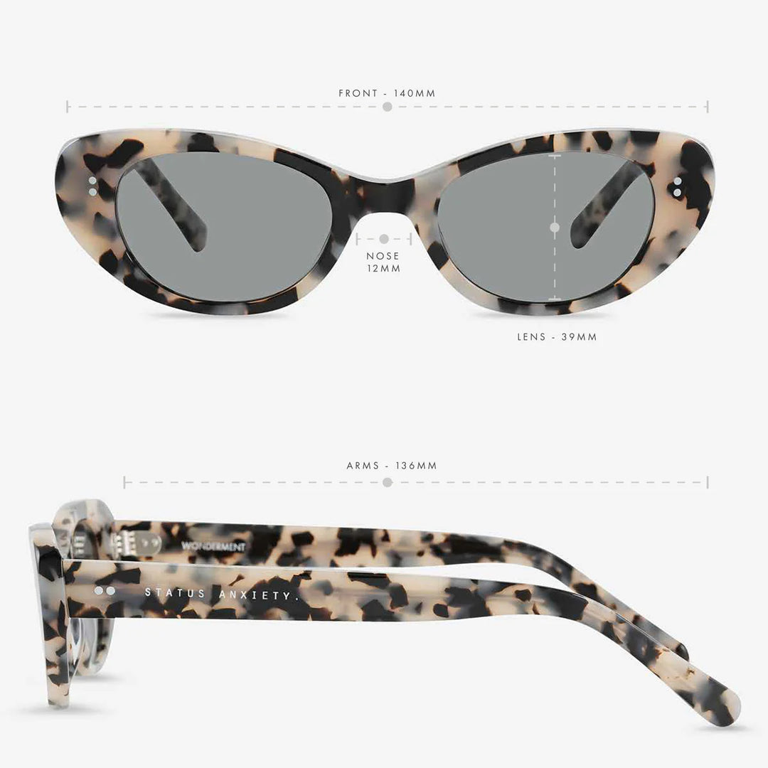 Status Anxiety Wonderment Sunglasses - White Tort