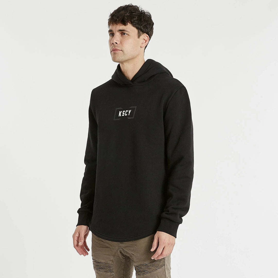 Kiss Chacey Workshop Hooded Dual Curved Sweater - Jet Black