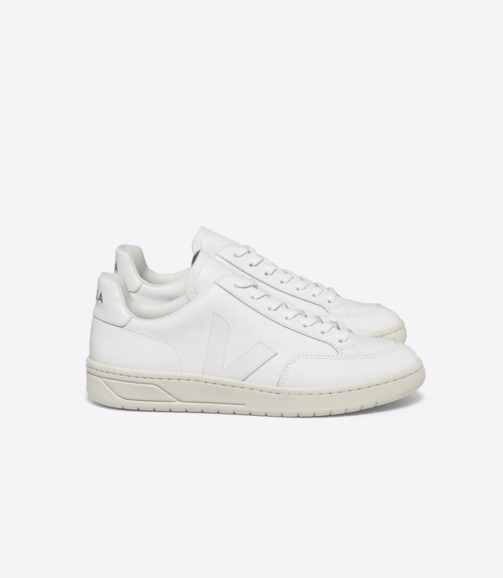 Veja V-12 Leather Sneaker - Extra White