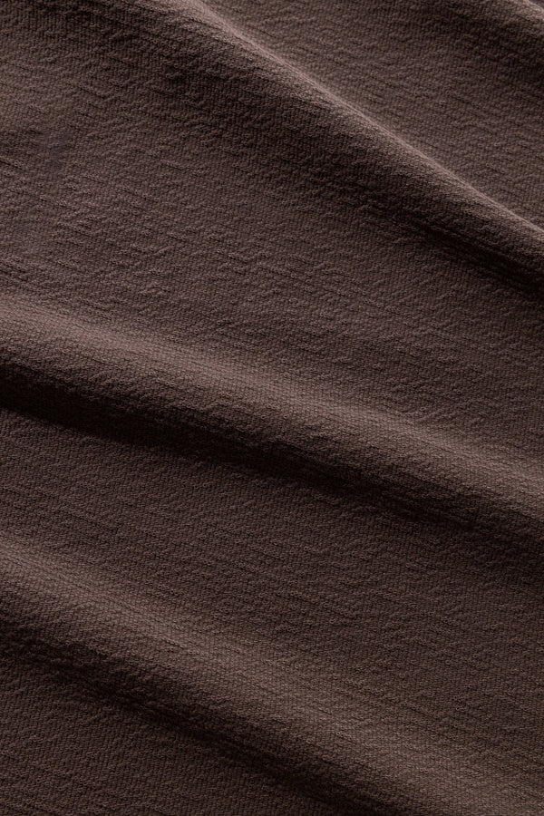 Textured SS T-Shirt - Brown