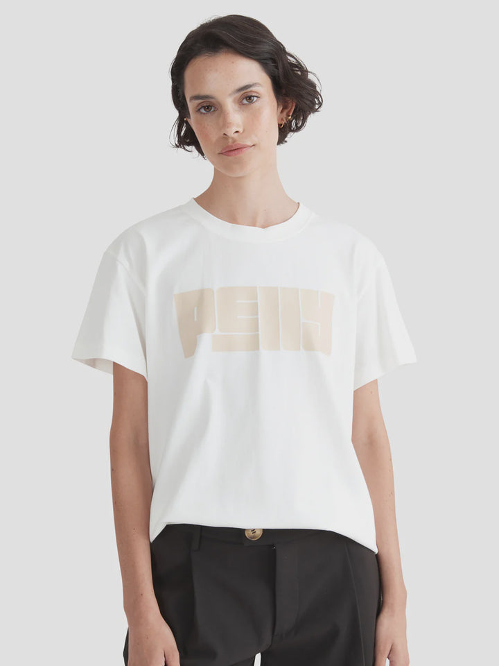 Pelly Text Tee- Vintage White