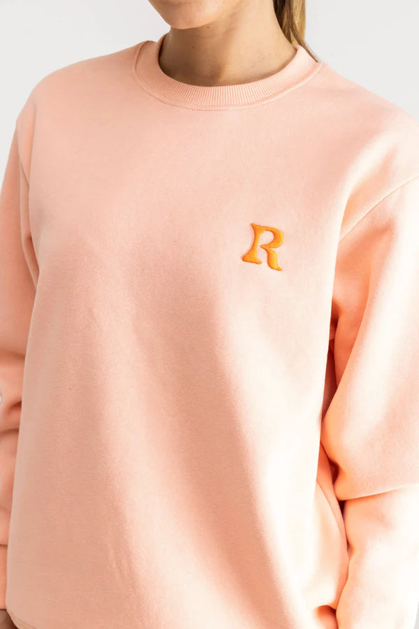 Essential Rhythm Crew Fleece - Washed Peach