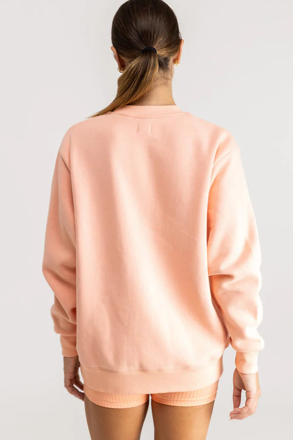 Essential Rhythm Crew Fleece - Washed Peach