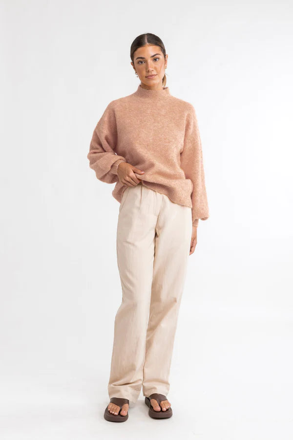 Golden Age Knit Jumper - Washed Peach