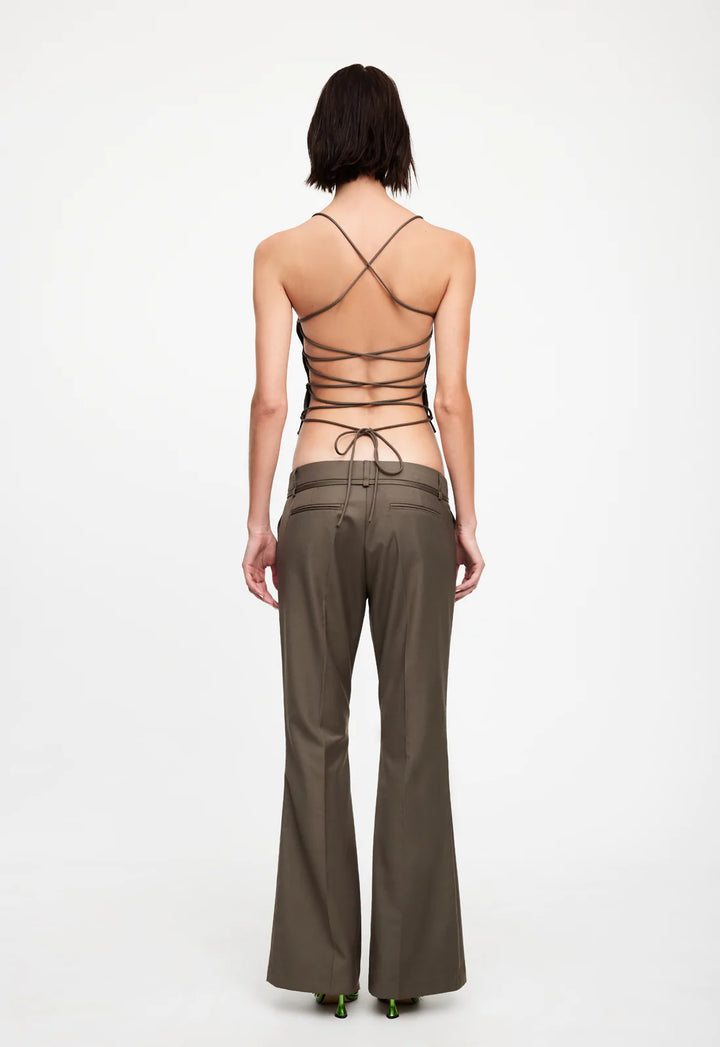 Avaris Tie Top - Khaki