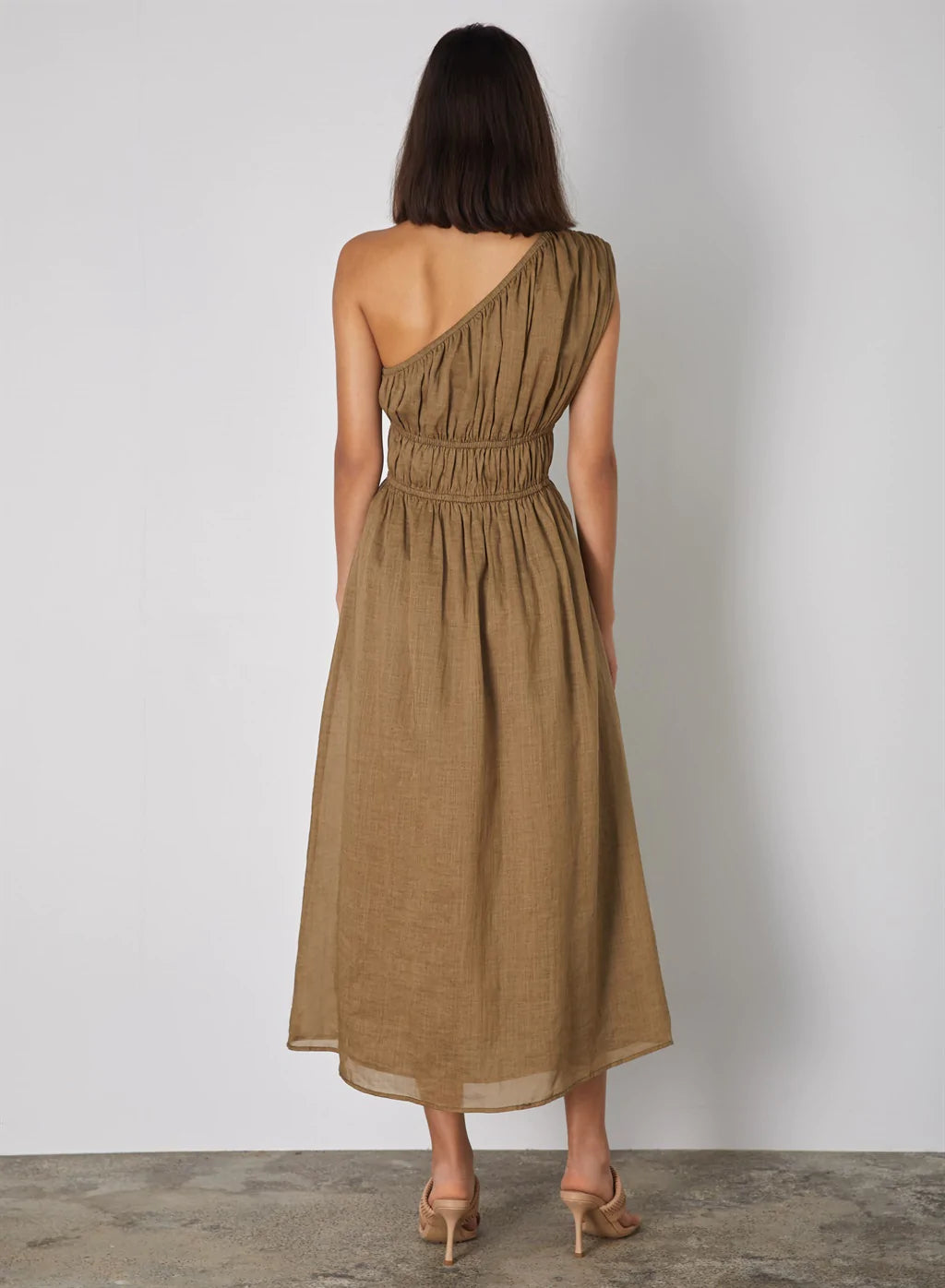 Demi Midi Dress- Moss