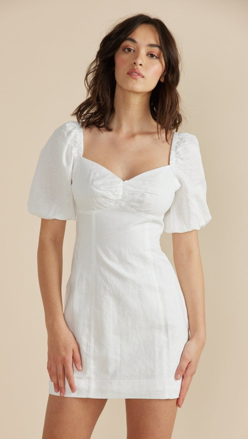 Leigh Mini Dress - White