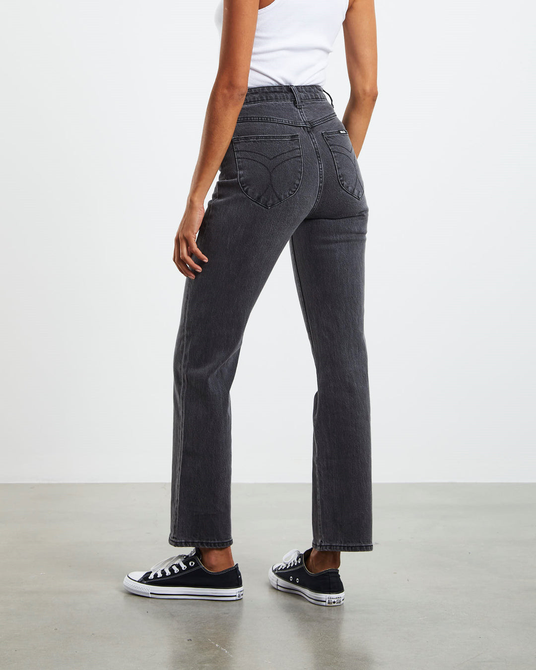 Rolla's Original Straight Jean - Brad Black