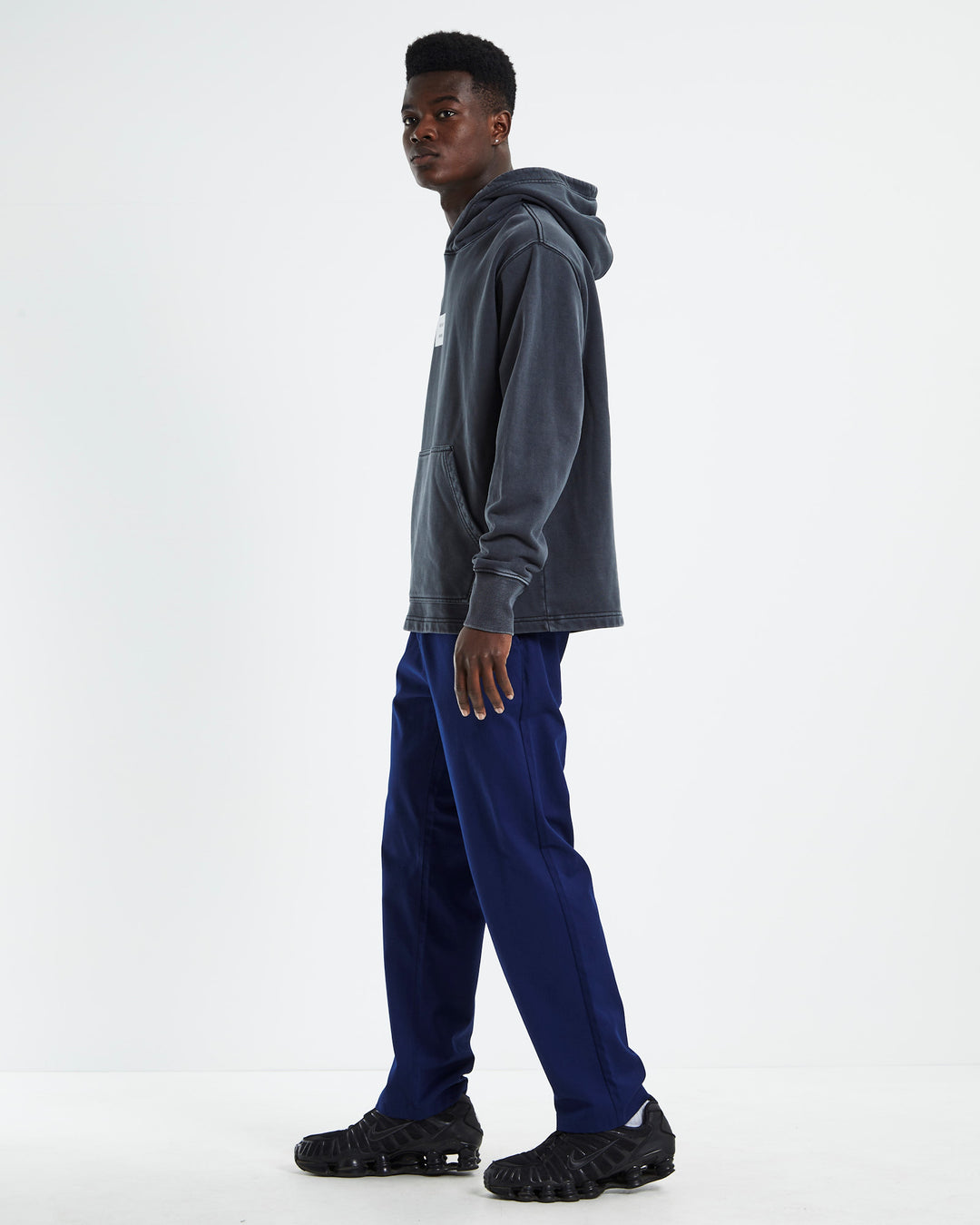 Samo Repair Logo Hood - Black