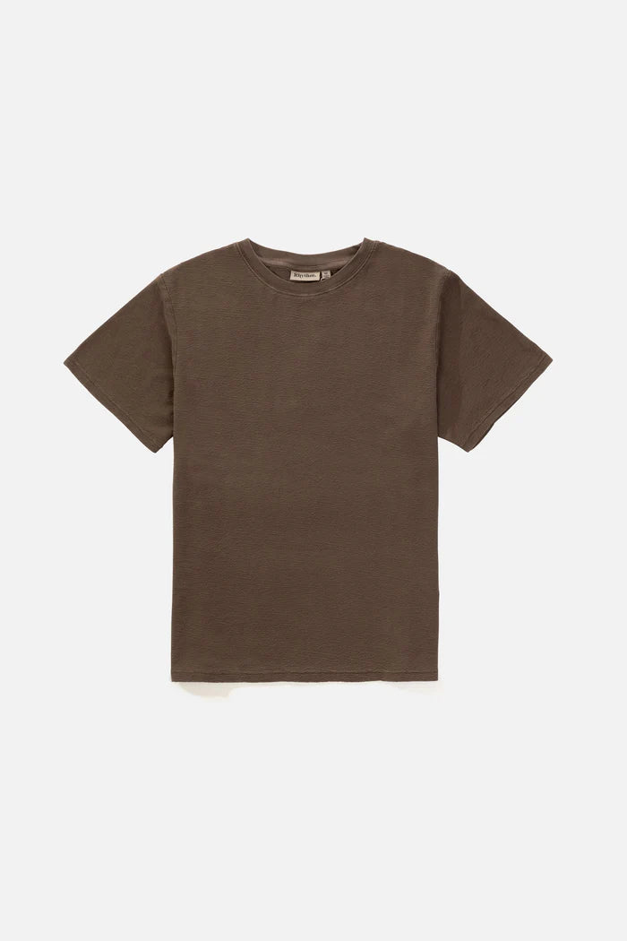 Textured SS T-Shirt - Brown