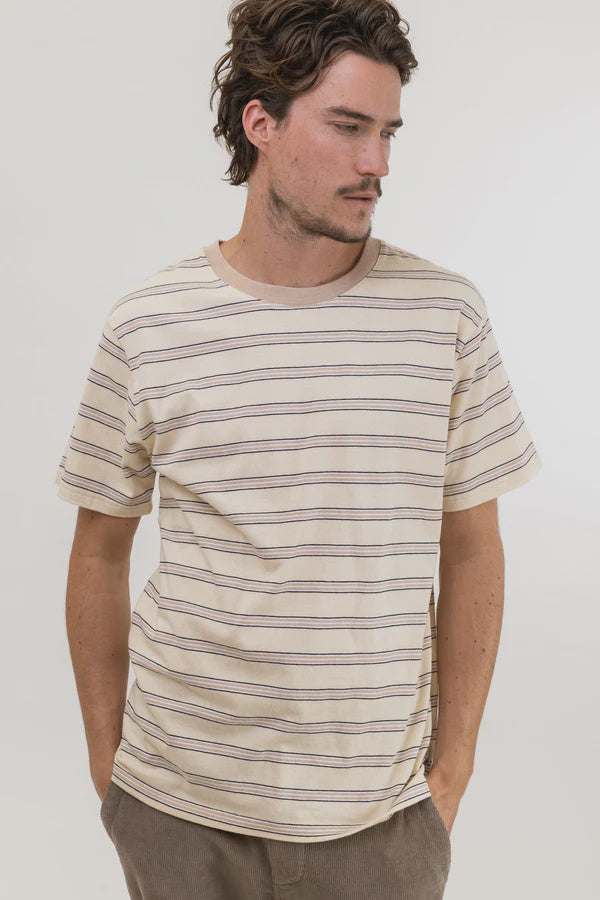 Everyday Stripe Short Sleeve Shirt - Ecru