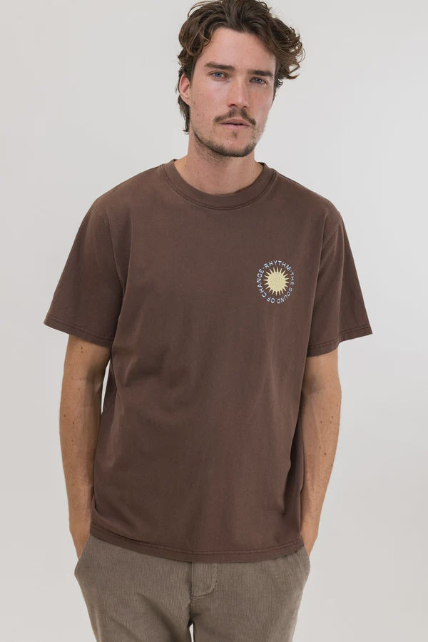 Seared Vintage Short Sleeve T-Shirt - Chocolate