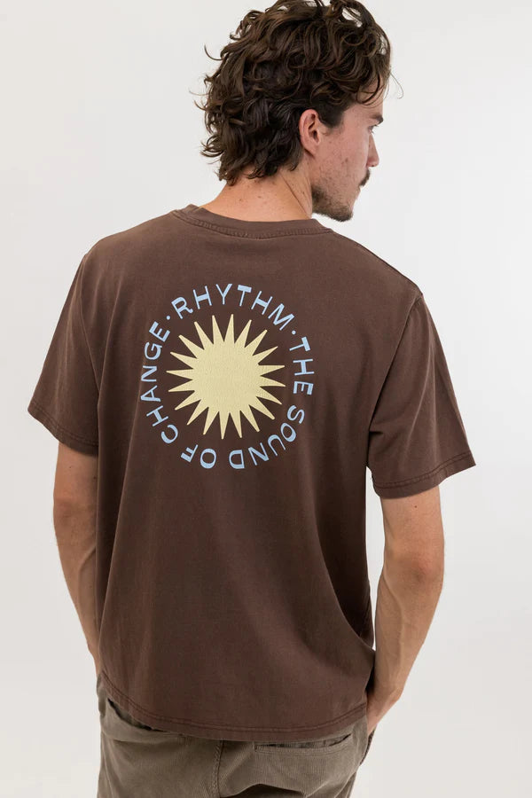 Seared Vintage Short Sleeve T-Shirt - Chocolate