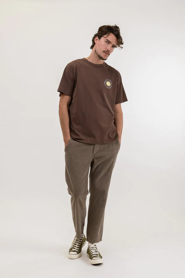 Seared Vintage Short Sleeve T-Shirt - Chocolate