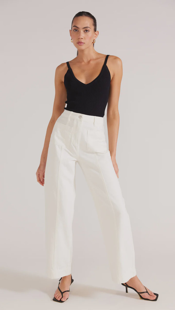 Anica Knit Singlet - Black