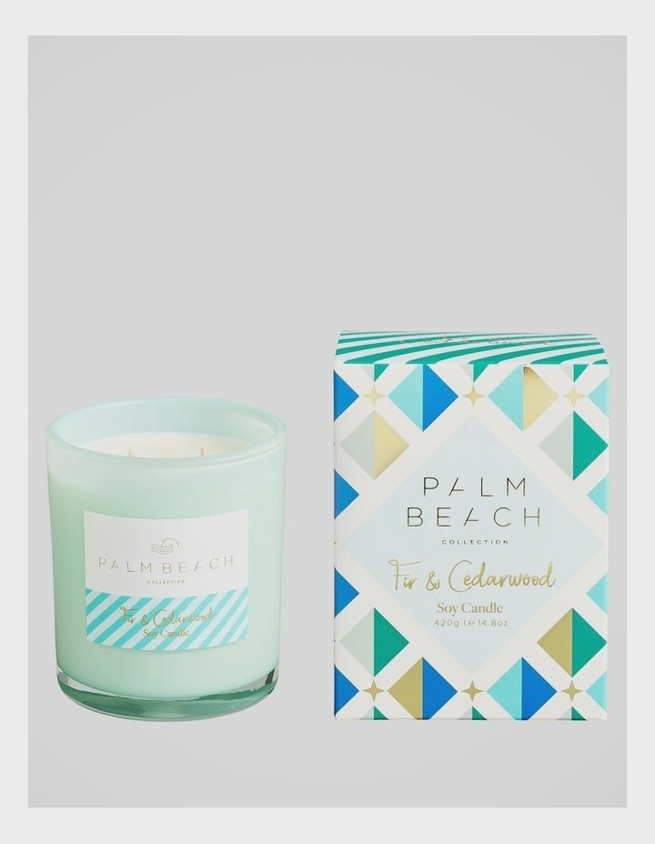 Palm Beach 420g Standard Candle - Fir & Cedarwood