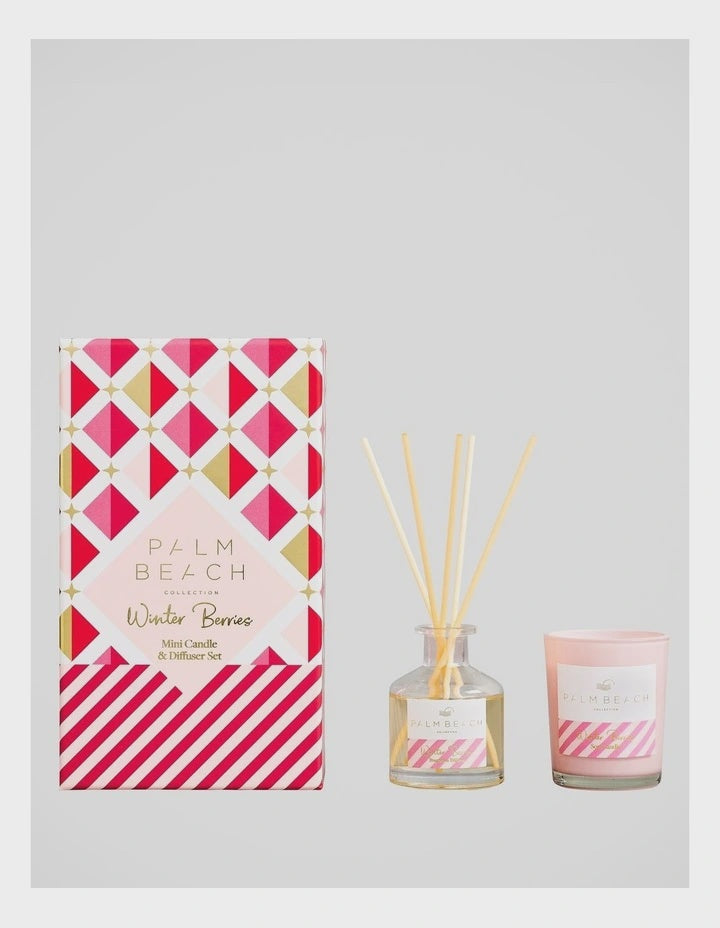 Palm Beach Mini Candle & Diffuser Pack - Winter Berries