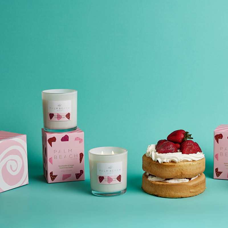Palm Beach Limited Edition Standard Candle 420g - Strawberries & Cream