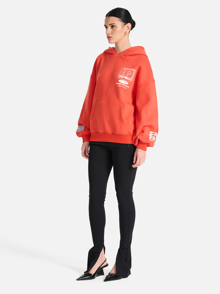 Mae Boyfriend Hoodie- Washed Burnt Orange