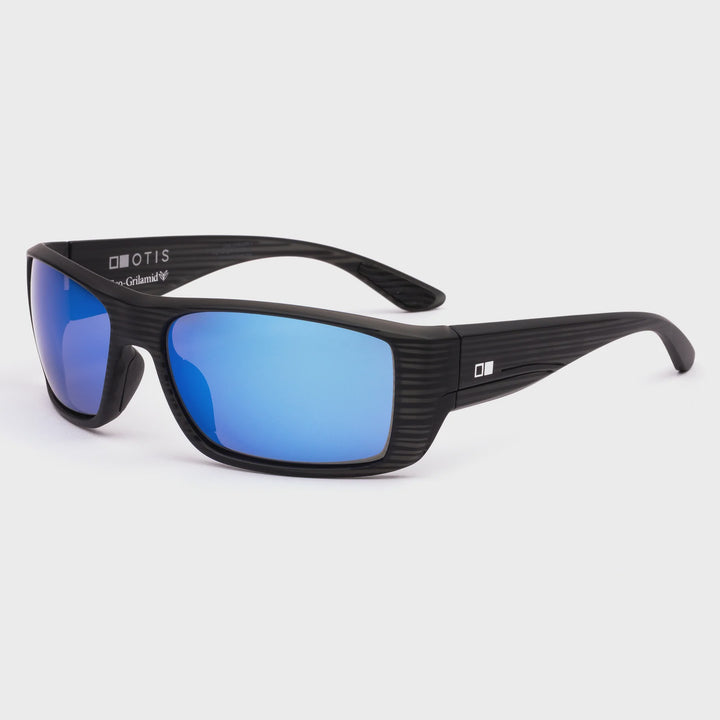 Otis Coastin  Sunglasses - Black Woodland Matte/L.I.T Polarised Mirror Blue