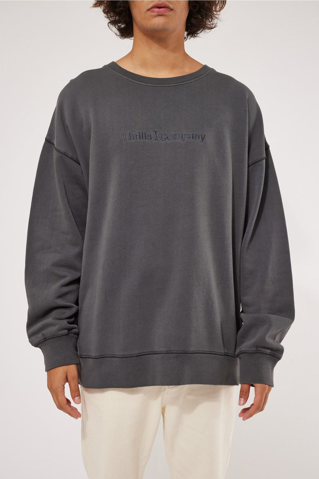 Slouch Crew Thrills Company Jumper Tonal Thrills Company