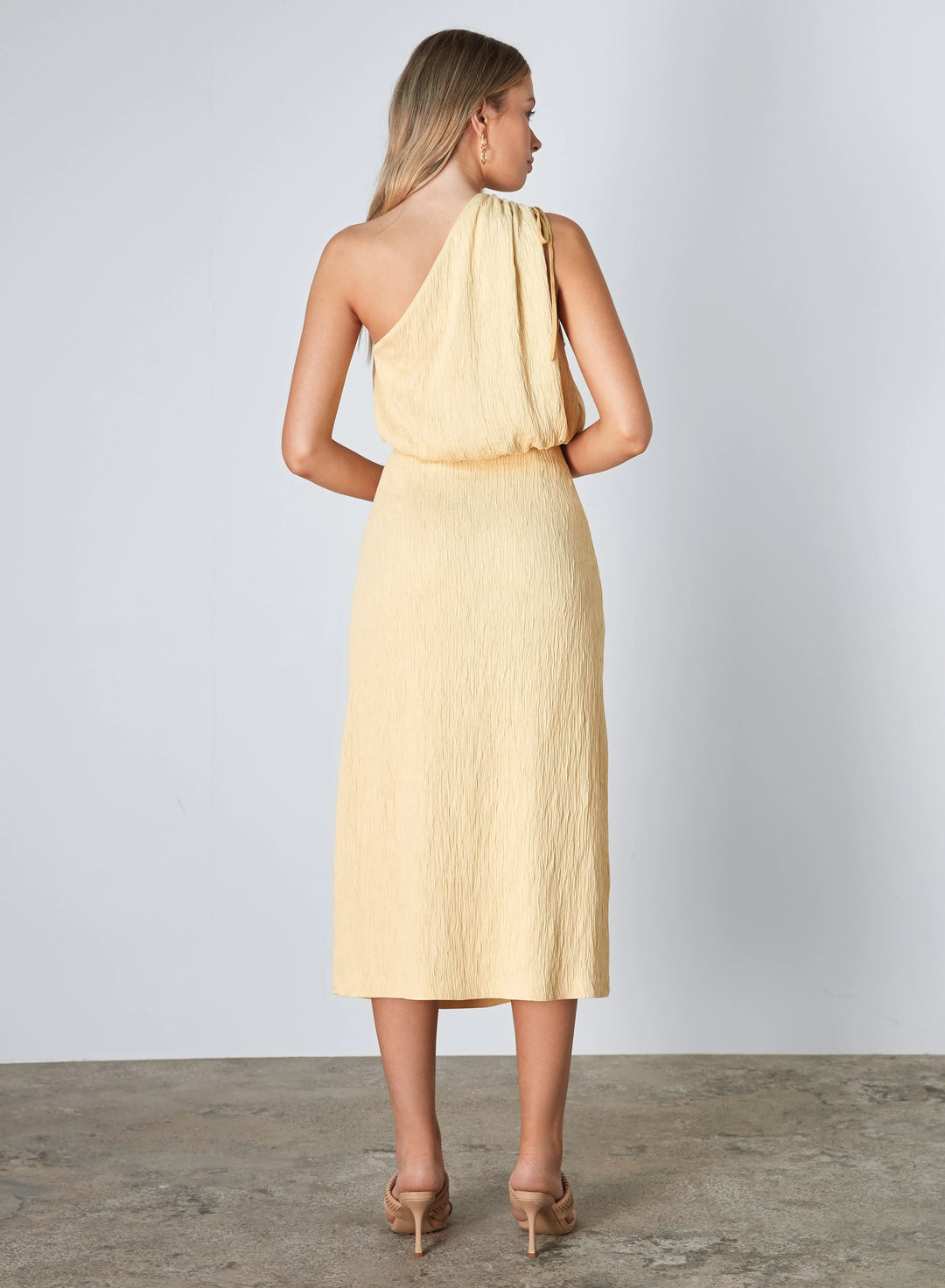 Cove One Shoulder Top- Lemon