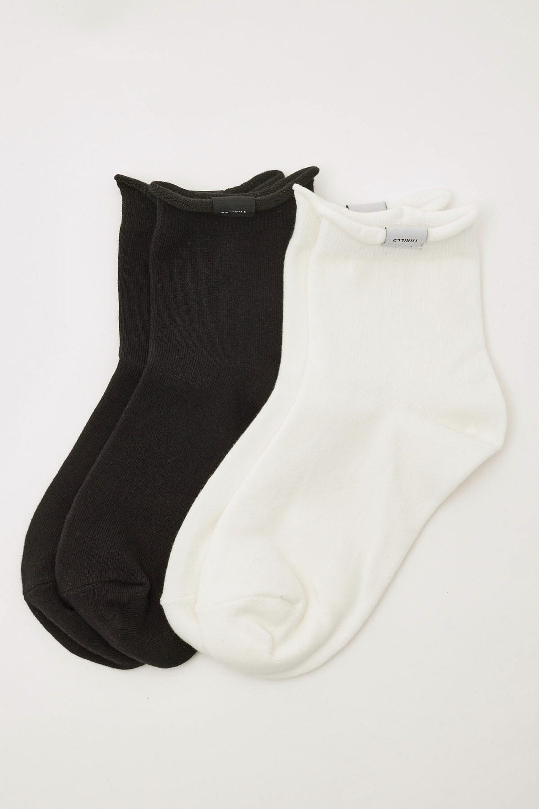Multi Logo Socks 2 Pack - Black/White