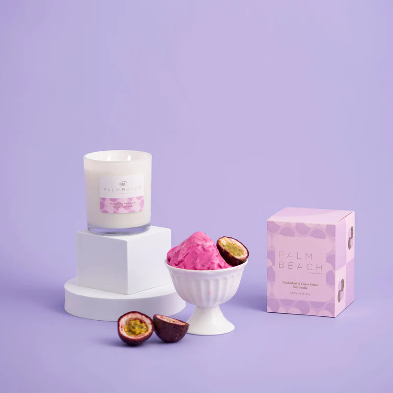 420g Standard Candle Limited Edition - Passionfruit & Guava Gelato