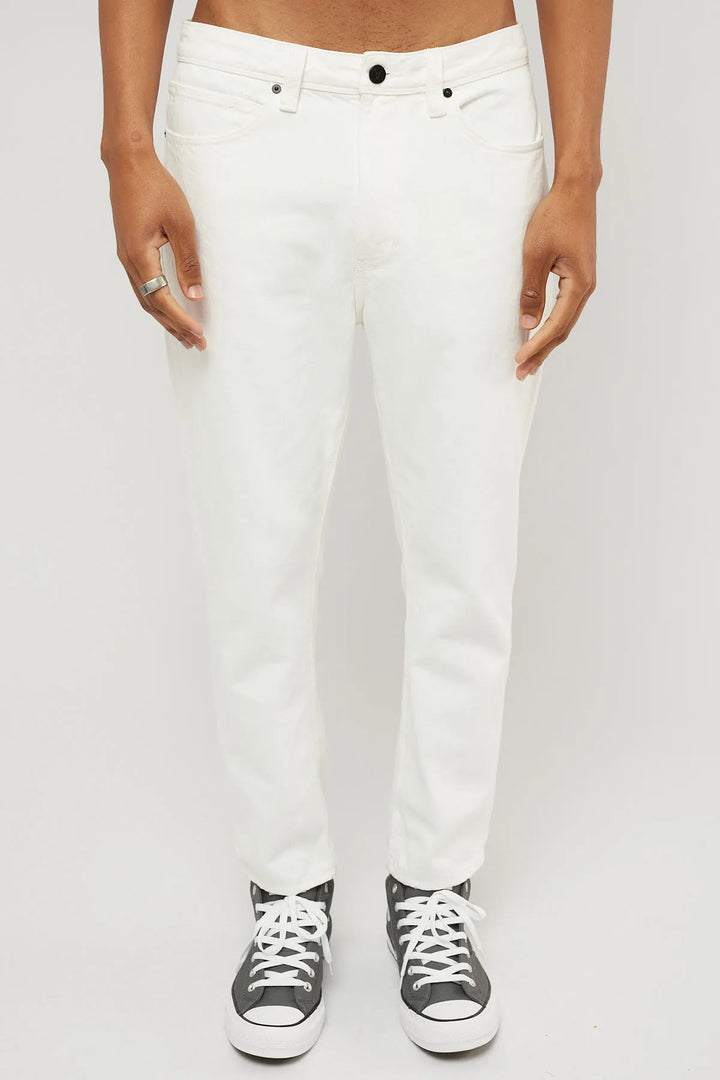 Abrand A Cropped Straight Jean - White Noise