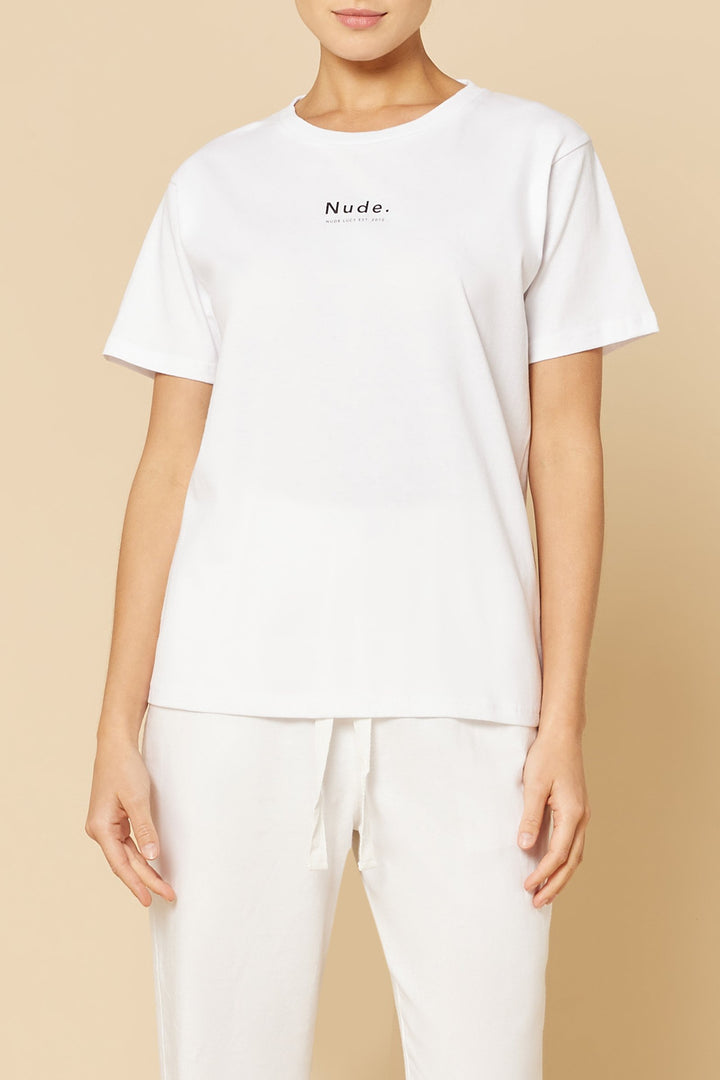Nude Organic Heritage Tee - White