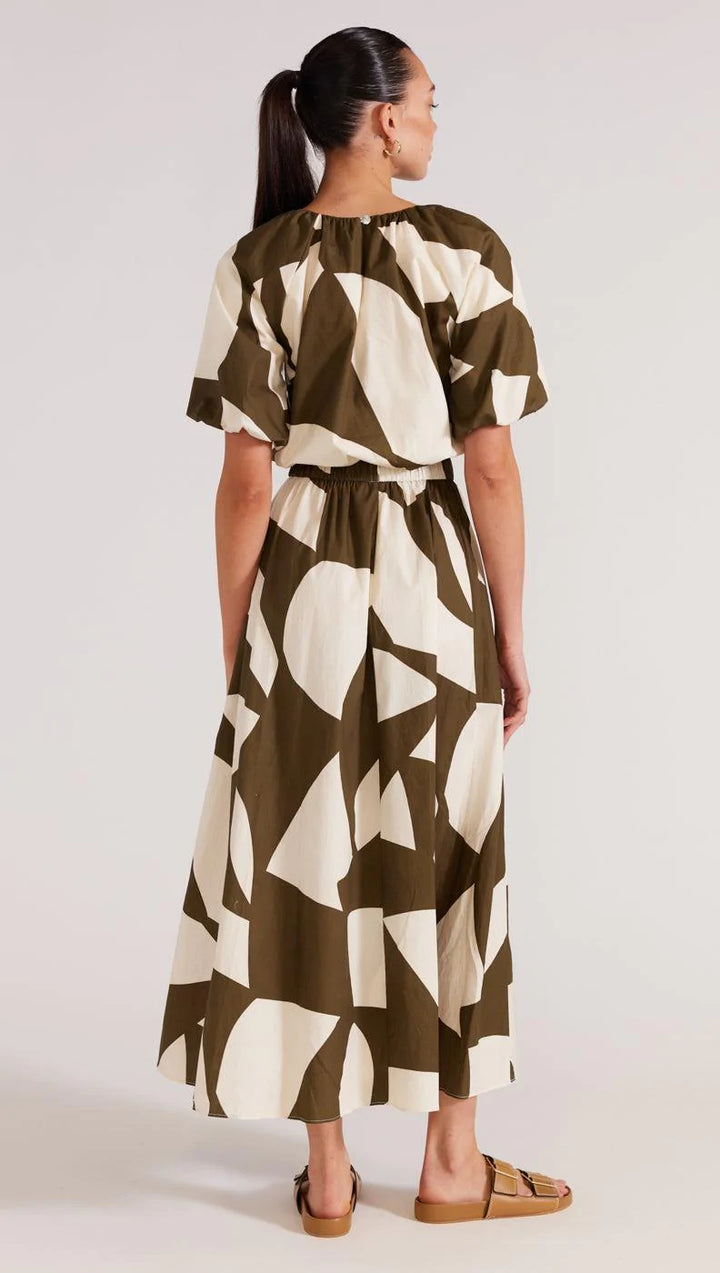 Moda Crop Blouse- Olive