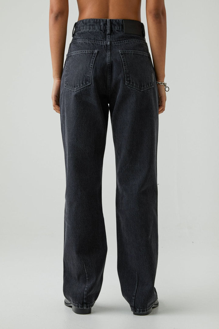 Neuw Denim Sade Baggy Jean - Zero Washed Black Rip