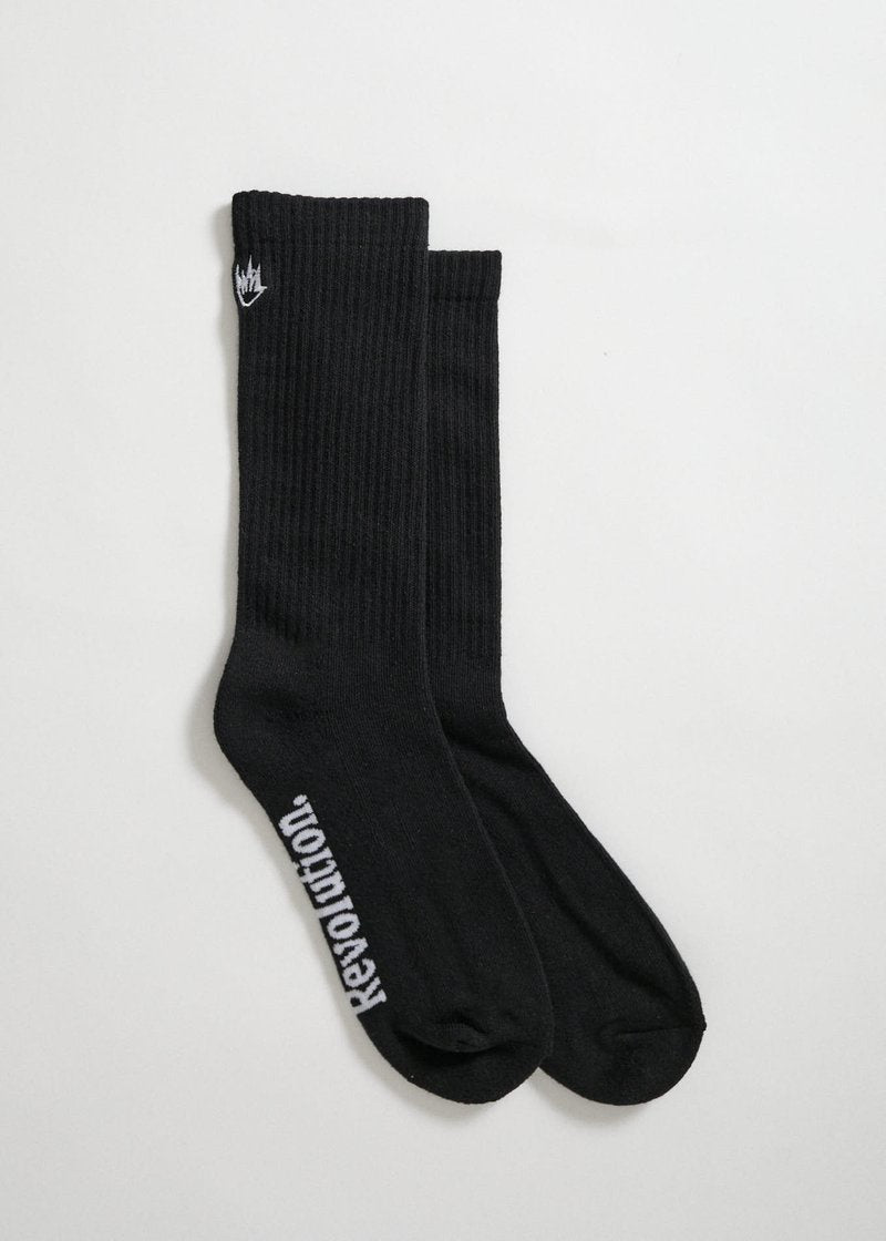 Flame Hemp Socks - Black