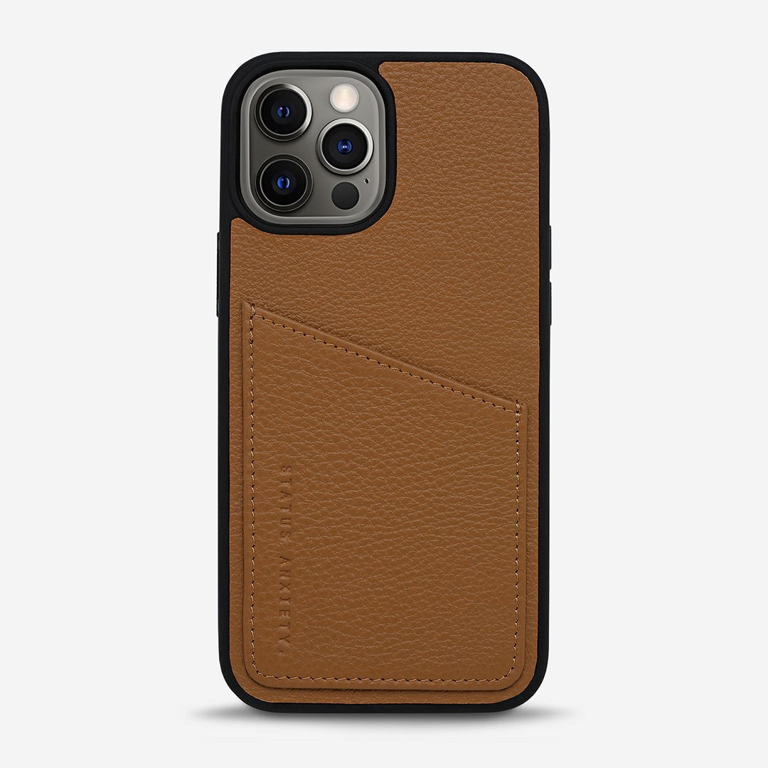 Status Anxiety Who's Who iPhone 12 Pro Max Case- Tan