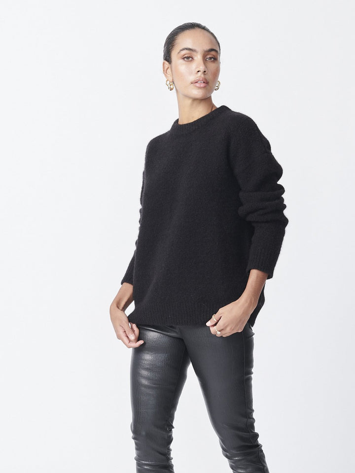 Mohair Blend Knit - Black