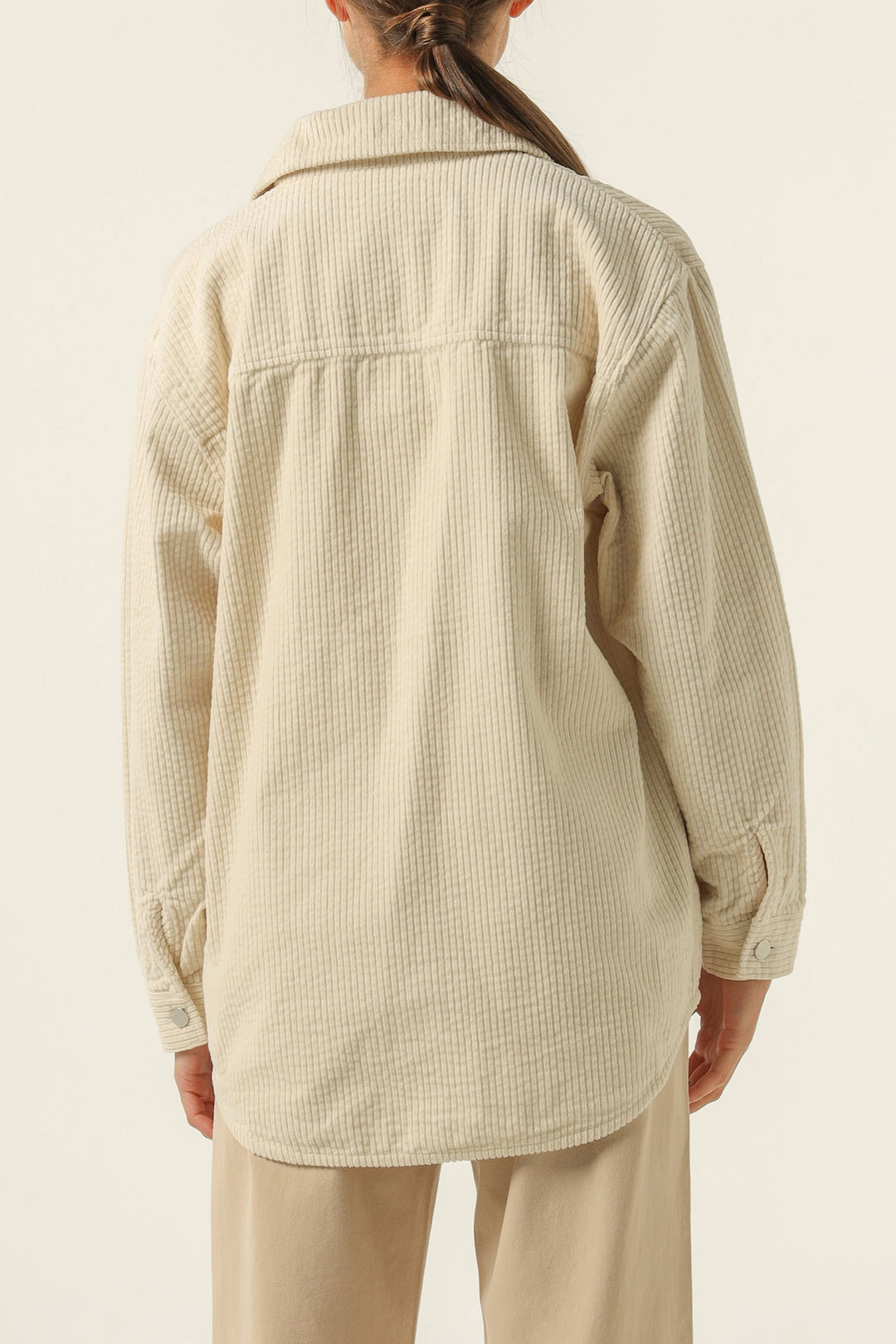 Paige Corduroy Shacket - Nutmeg