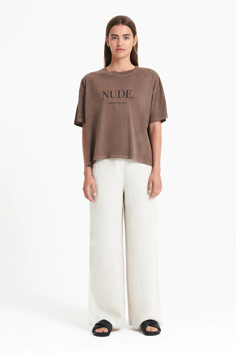 Nude Washed Tee- Cola
