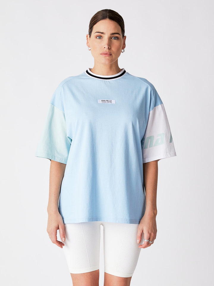 Future Oversized Tee - Sky White Mint