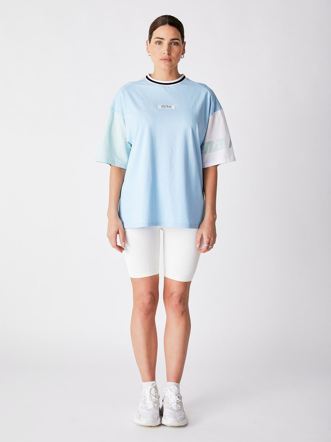 Future Oversized Tee - Sky White Mint